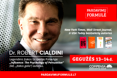 [LiMA Partneris] Seminaras su Dr. Robert Cialdini „Influence: The Ultimate Power Tool“