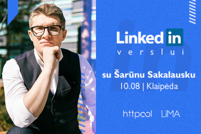 LinkedIn verslui su Šarūnu Sakalausku. Klaipėda