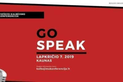 [LiMA rekomenduoja] Go speak. Praktinė viešojo kalbėjimo konferencija