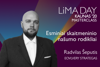 LiMA DAY KAUNAS MASTERCLASS ONLINE: Esminiai skaitmeninio našumo rodikliai