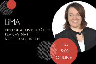 LiMA ONLINE: Rinkodaros biudžeto planavimas: nuo tikslų iki KPI