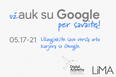 5-ių renginių serija „(Už)Auk su Google!“