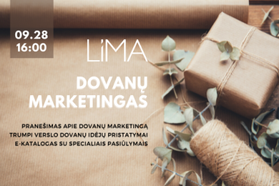 Dovanų marketingas'21: verslo dovanų idėjų pristatymas