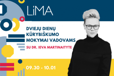 Dviejų dienų kūrybiškumo mokymai vadovams su Dr. Ieva Martinaityte