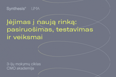 CMO AKADEMIJA: 3-ų mokymų ciklas „Įėjimas į naują rinką: pasiruošimas, testavimas ir veiksmai"