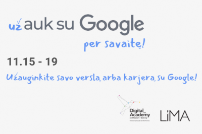 5-ių renginių serija „(Už)Auk su Google!“