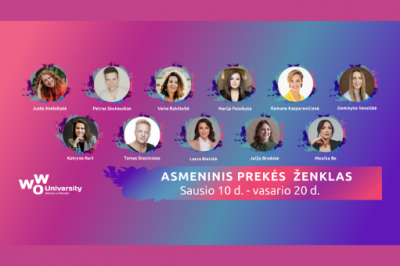 [LiMA REKOMENDUOJA] Wow University Asmeninis prekės ženklas