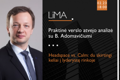 Praktinė verslo atvejo analizė su Benu Adomavičiumi. Headspace vs. Calm: du skirtingi keliai į...
