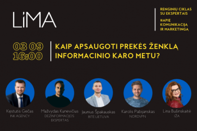 Diskusija: kaip apsaugoti prekės ženklą informacinio karo metu?