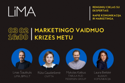 Diskusija: marketingo vaidmuo krizės metu