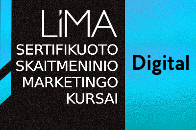 Sertifikuoto skaitmeninio marketingo specialisto (LiMA DIGITAL) kursai