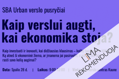 [LiMA REKOMENDUOJA] „SBA Urban" verslo pusryčiai