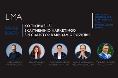 Ko tikimasi iš skaitmeninio marketingo specialisto? Diskusija ir infosesija apie tarptautinius...