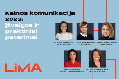 Kainos komunikacija 2023. Įžvalgos ir praktiniai patarimai