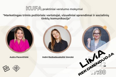 [LiMA REKOMENDUOJA] Marketingas trimis požiūriais: vartotojai, vizualiniai sprendimai ir...