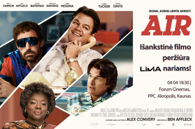 Išankstinė filmo AIR peržiūra LiMA Kauno skyriaus nariams