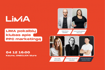 LiMA pokalbių klubas apie PPC marketingą Kaune