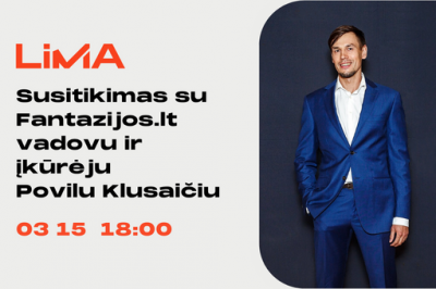 LiMA narių susitikimas su Fantazijos.lt vadovu ir įkūrėju Povilu Klusaičiu