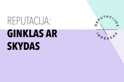 Reputacija: ginklas ar skydas