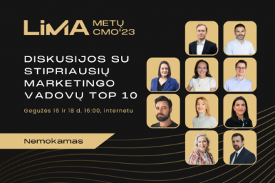 [Nemokama] Diskusijos su stipriausių marketingo vadovų TOP 10