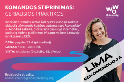 [LiMA REKOMENDUOJA] Komandos stiprinimas: geriausios praktikos