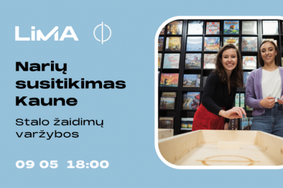 LiMA narių susitikimas Kaune - stalo žaidimų varžybos