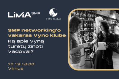 SMP networking’o vakaras Vyno klube: ką apie vyną turėtų žinoti vadovai?