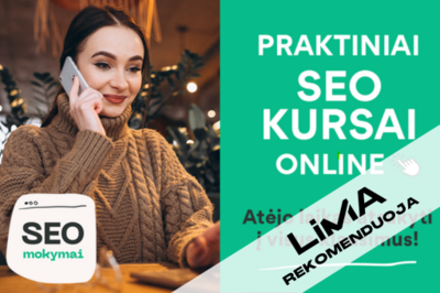 [LiMA REKOMENDUOJA] Praktiniai SEO mokymai