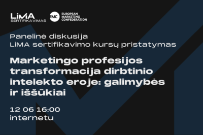 Marketingo profesijos transformacija dirbtinio intelekto eroje: galimybės ir iššūkiai. Diskusija...