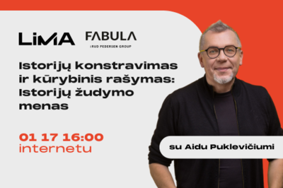 Istorijų konstravimas ir kūrybinis rašymas su Aidu Puklevičiumi. Istorijų žudymo menas