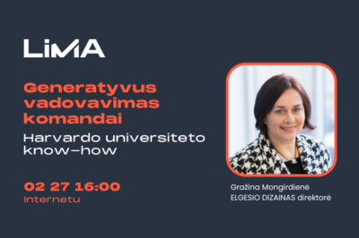 Generatyvus vadovavimas komandai: Harvardo universiteto know-how
