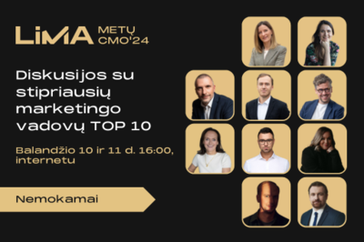 [Nemokama] Diskusijos su stipriausių marketingo vadovų TOP 10