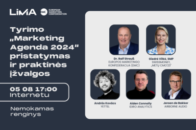 [Nemokamas] Tyrimo „Marketing Agenda 2024“ pristatymas ir praktinės įžvalgos