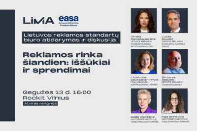 Lietuvos reklamos standartų biuro atidarymas ir diskusija „Reklamos rinka šiandien: iššūkiai ir...