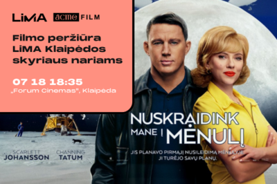 Filmo „Nuskraidink mane į mėnulį“ peržiūra LiMA Klaipėdos skyriaus nariams