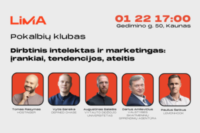 Pokalbių klubas Kaune: dirbtinis intelektas ir marketingas