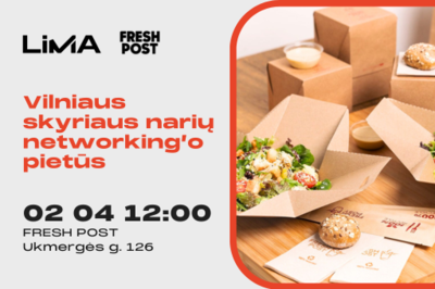 LiMA Vilniaus skyriaus narių networking’o pietūs FRESH POST