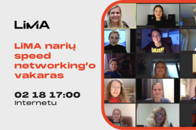 LiMA narių speed networking'o vakaras 