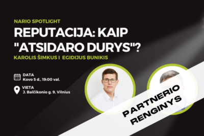 [PARTNERIO RENGINYS] Reputacija: kaip „atsidaro durys“?