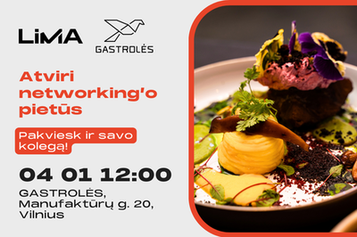 Atviri LiMA Vilniaus skyriaus narių networking’o pietūs restobare „Gastrolės“