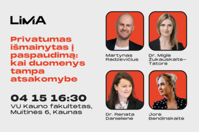 Privatumas išmainytas į paspaudimą: kai duomenys tampa atsakomybe 