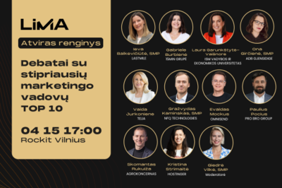[Nemokama] Debatai su stipriausių marketingo vadovų TOP 10