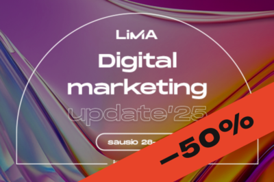 Renginio įrašas | 3 renginių ciklas „Digital Marketing Update'25“ internetu