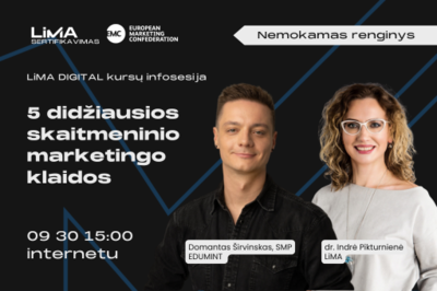 [Nemokamas] 5 didžiausios skaitmeninio marketingo klaidos: LiMA DIGITAL kursų infosesija