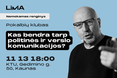 [Nemokamas] Pokalbių klubas Kaune: kas bendra tarp politinės ir verslo komunikacijos?