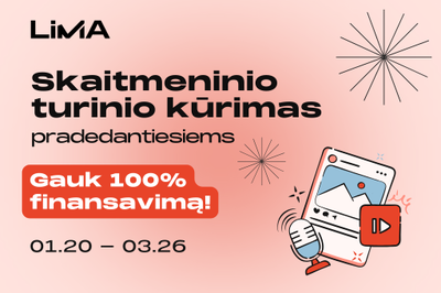 [Kursai] Skaitmeninio turinio kūrimas pradedantiesiems