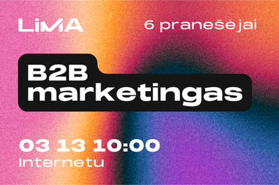 B2B MARKETINGAS'26